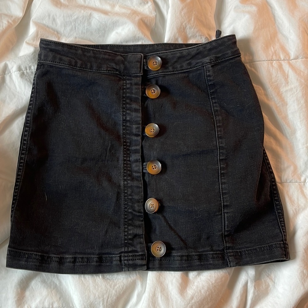 Free People Button Skirt